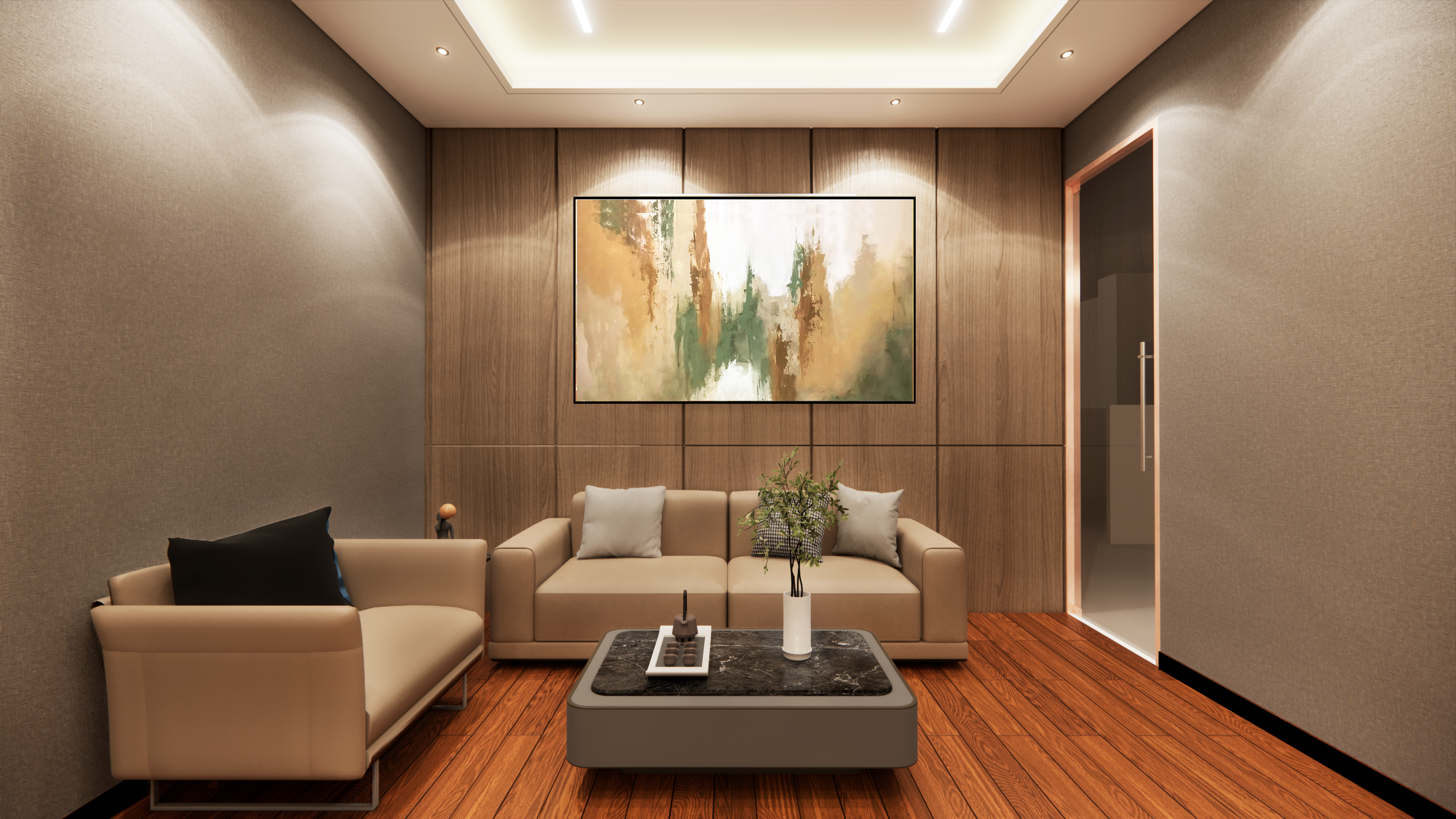 Premium MD cabin design at Bansal Tower Gurgaon
